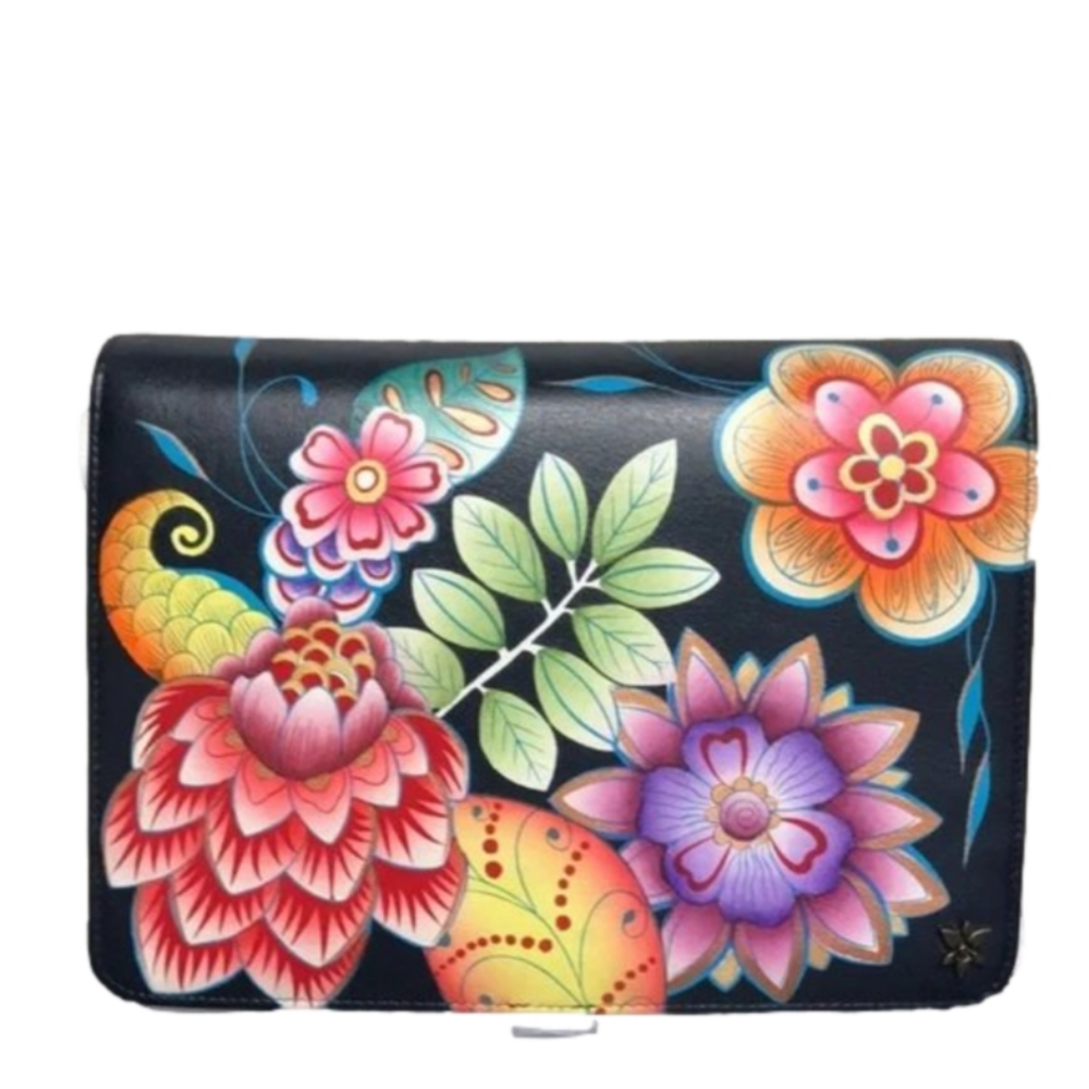 Anuschka Hand Painted Leather Travel Organizer